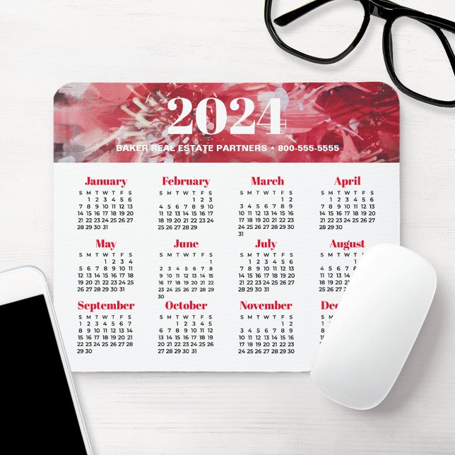 Alfombrilla De Ratón Calendario de negocios de 2024 (Subido por el creador)