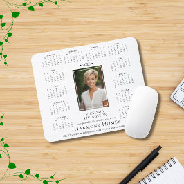 Alfombrilla De Ratón Calendario de negocios Personalizado elegante 2025