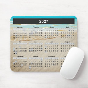 Alfombrilla De Ratón Calendario de Ocean Beach 2027