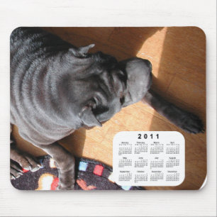 Alfombrilla De Ratón Calendario de perros 2011 - Shar Pei chino