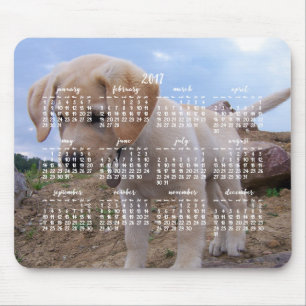 Alfombrilla De Ratón Calendario de perros 2017 Almohadilla personalizad