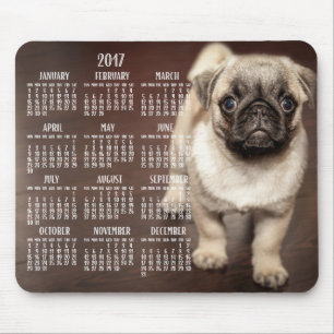 Alfombrilla De Ratón Calendario de perros 2017 Pulsera de teclado para