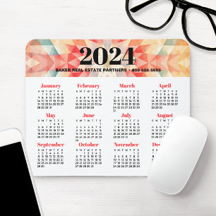 Alfombrilla De Ratón Calendario de promoción de negocios de 2024