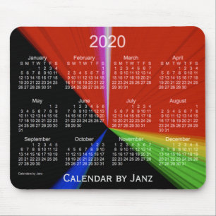 Alfombrilla De Ratón Calendario de puntos primarios de 2020 por almohad