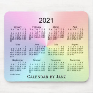 Alfombrilla De Ratón Calendario de verano de 2021 por Janz Mouse Pad