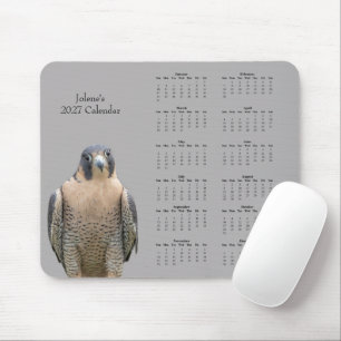 Alfombrilla De Ratón Calendario de vuelo personalizado del halcón pereg