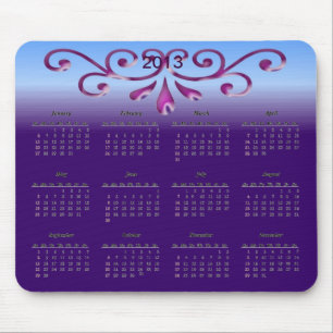 Alfombrilla De Ratón Calendario decorativo 2013