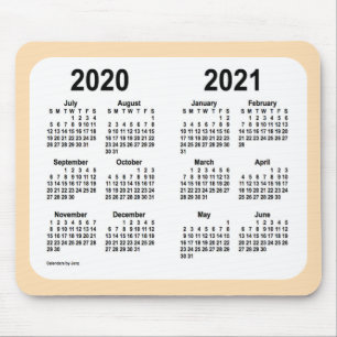 Alfombrilla De Ratón Calendario del año escolar 2020-2021 de Janz Wheat