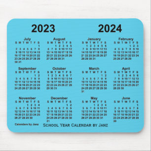 Alfombrilla De Ratón Calendario del año escolar 2023-2024 de Janz Sky B