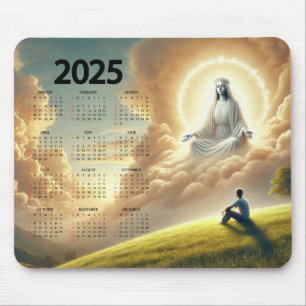 Alfombrilla De Ratón Calendario Dios Cuidando a Su Hijo 2025