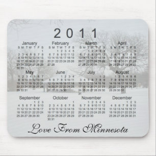 Alfombrilla De Ratón Calendario Escénico 2011