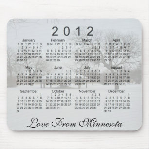 Alfombrilla De Ratón Calendario Escénico 2012