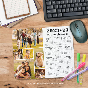 Alfombrilla De Ratón Calendario escolar 2023-24 6 fotos personalizadas