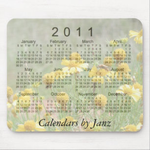 Alfombrilla De Ratón Calendario floral 2011