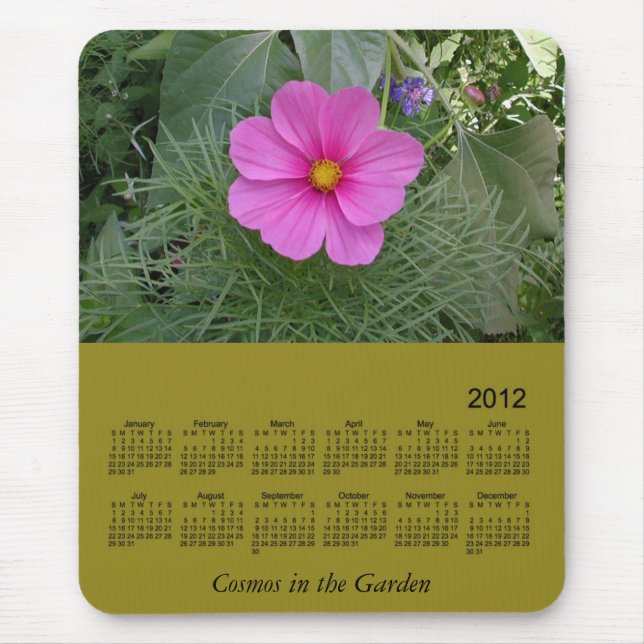 Alfombrilla De Ratón Calendario floral 2012 (Frente)