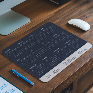 Alfombrilla De Ratón Calendario Minimalista del logotipo empresarial 20
