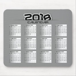 Alfombrilla De Ratón Calendario Mousepad 2018