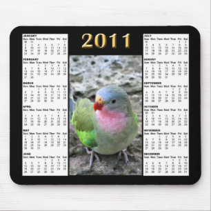 Alfombrilla De Ratón Calendario Mousepad de princesa Parrot 2011