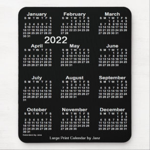 Alfombrilla De Ratón Calendario Neon White de impresión grande 2022, d