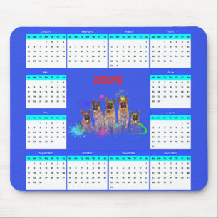 Alfombrilla De Ratón Calendario personalizable de cachorros de labrador