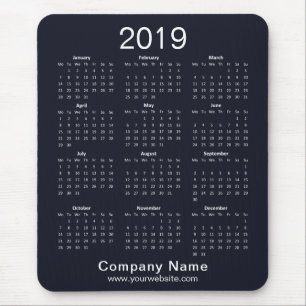 Alfombrilla De Ratón Calendario profesional de empresas