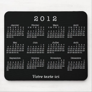 Alfombrilla De Ratón Calendrier 2012 français