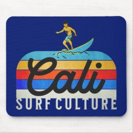 Alfombrilla De Ratón Cali Surf Culture Retro Style