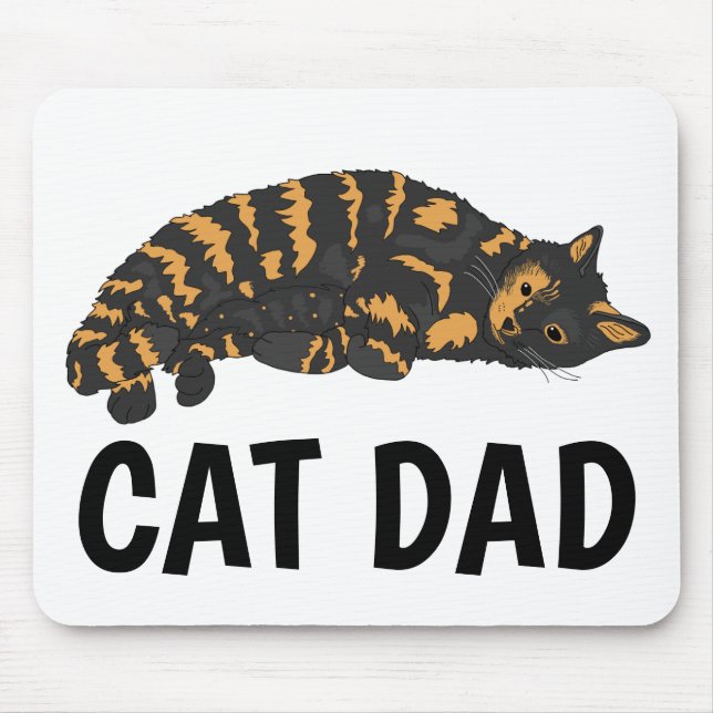 ALFOMBRILLA DE RATÓN CALICO CAT DAD MOUSEPAD (Frente)
