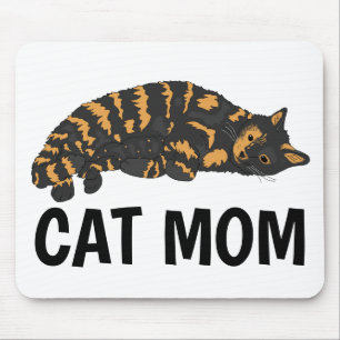 Alfombrilla De Ratón Calico Cat Mom Mousepads
