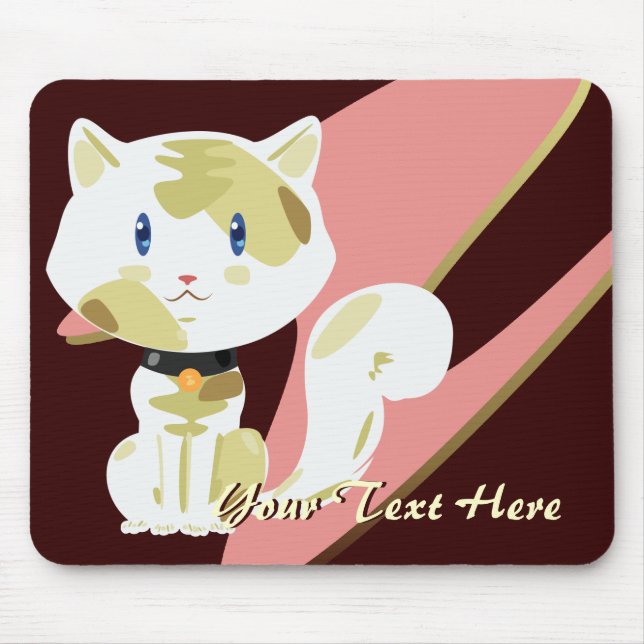 Alfombrilla De Ratón Calico Cat Mousepad (Frente)