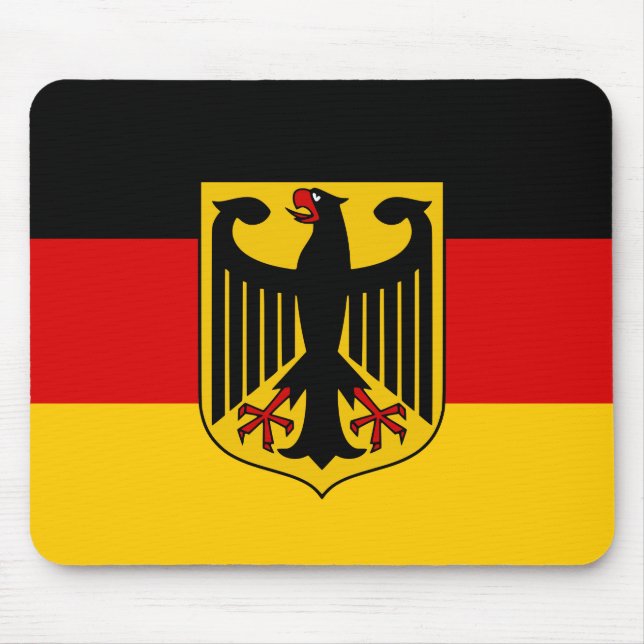 Alfombrilla De Ratón Calidad de la bandera de Alemania (Frente)