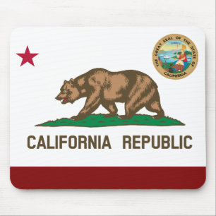Alfombrilla De Ratón California flag