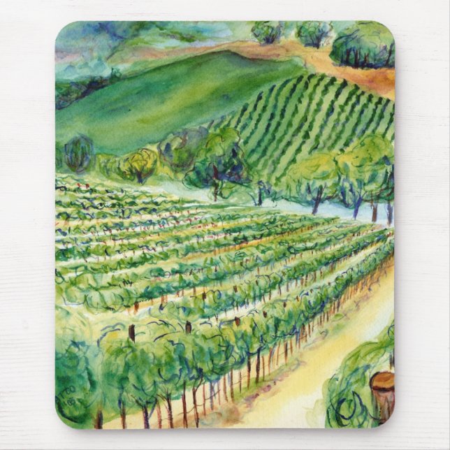 Alfombrilla De Ratón California Vineyard Mousepad (Frente)