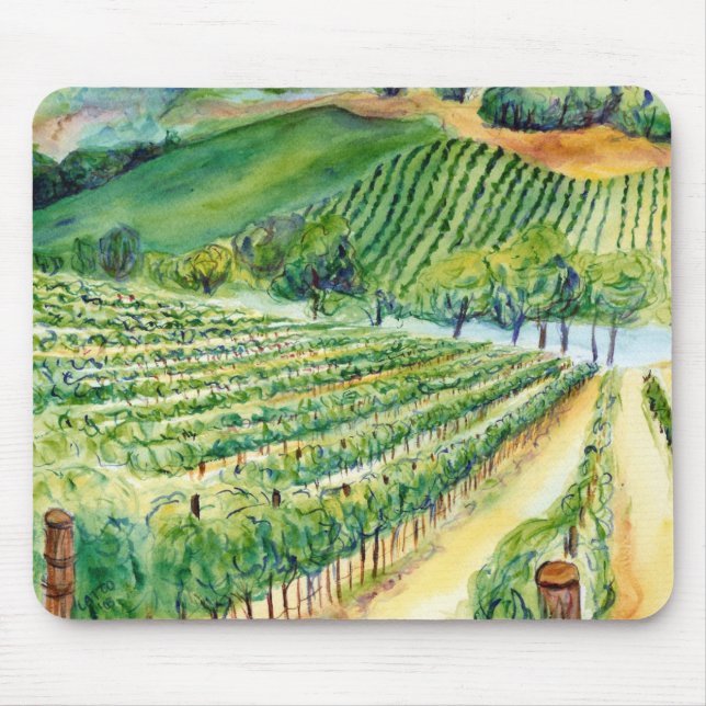 Alfombrilla De Ratón California Vineyard Mousepad (Frente)