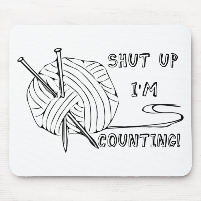 Alfombrilla De Ratón Cállate, estoy contando (Frente)