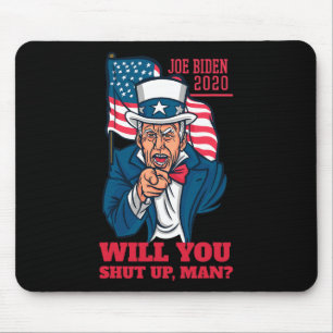 Alfombrilla De Ratón ¿Cállate hombre? Primer debate Trump-biden 2020
