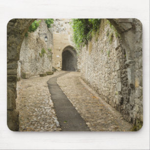 Alfombrilla De Ratón Calle de adoquines grises, Francia