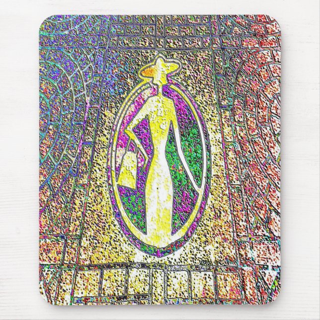 Alfombrilla De Ratón Calle de la Moda (Frente)