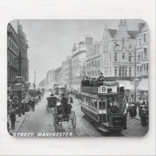 Alfombrilla De Ratón Calle de mercado, Manchester, c.1910