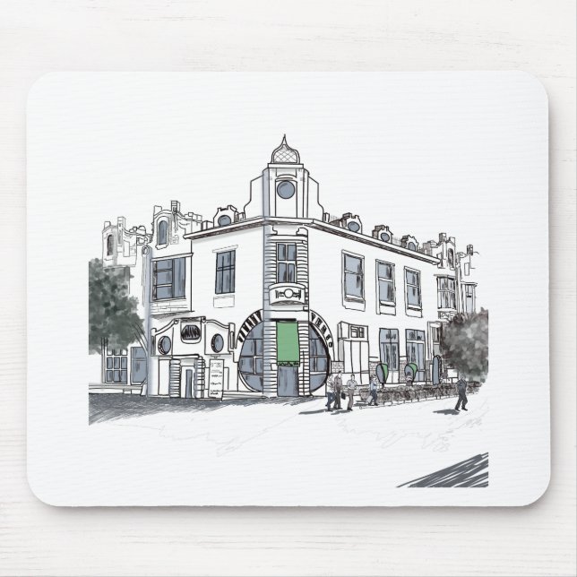 Alfombrilla De Ratón calle del casco antiguo (Frente)