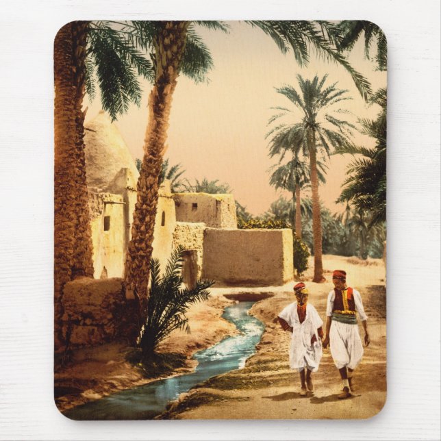 Alfombrilla De Ratón Calle del casco antiguo, Biskra, Argelia (Frente)