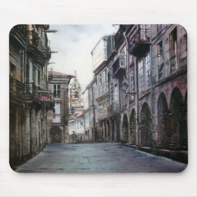 Alfombrilla De Ratón Calle del Villar (Santiago de Compostela) (Frente)
