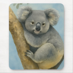 Alfombrilla De Ratón Calle Koala - Vida silvestre acuarela