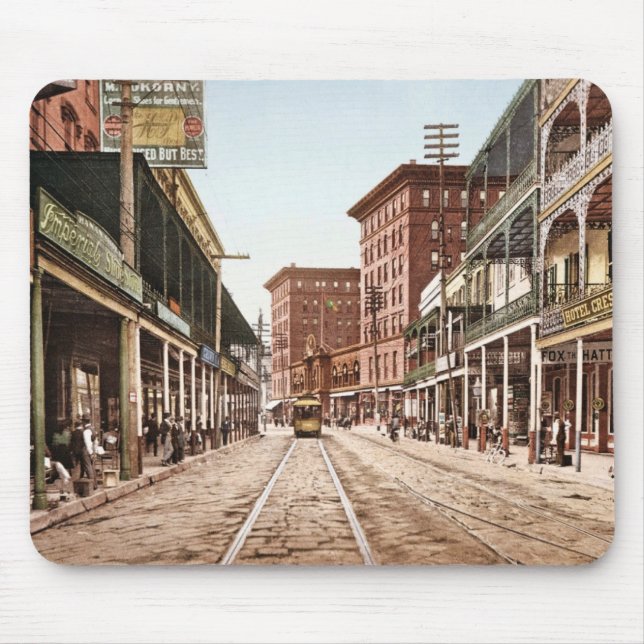 Alfombrilla De Ratón Calle New Orleans 1900 de St Charles (Frente)