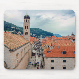 Alfombrilla De Ratón Calle principal de Dubrovnik, Croacia
