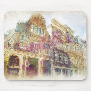 Alfombrilla De Ratón Calles de Amsterdam vieja