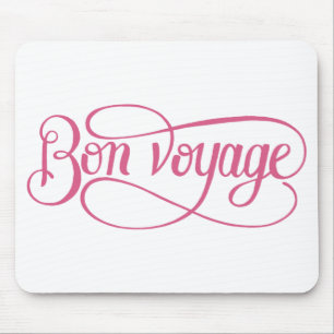 Alfombrilla De Ratón Calligraphy pegatina bon voyage