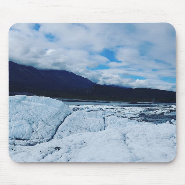 Alfombrilla De Ratón Calm Blue Rugged Glacier Mousepad (Frente)