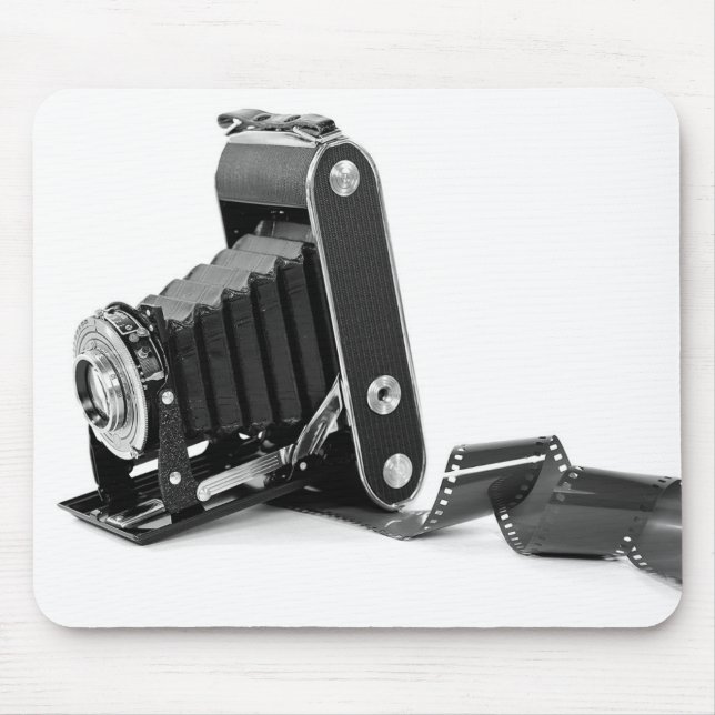 Alfombrilla De Ratón cámara antigua con película (Frente)