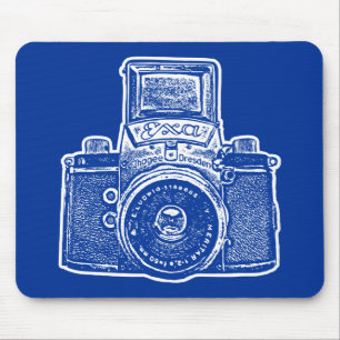 Alfombrilla De Ratón Cámara gigante de Alemania Oriental - Azul oscuro 